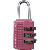 Pink+Combination+Lock+for+Supplies+Bag
